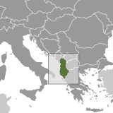Map of Albania